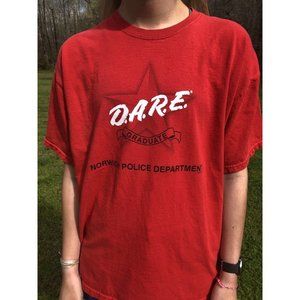 D.A.R.E. Graduate Norwich Police Dept. T-Shirt XL DARE
